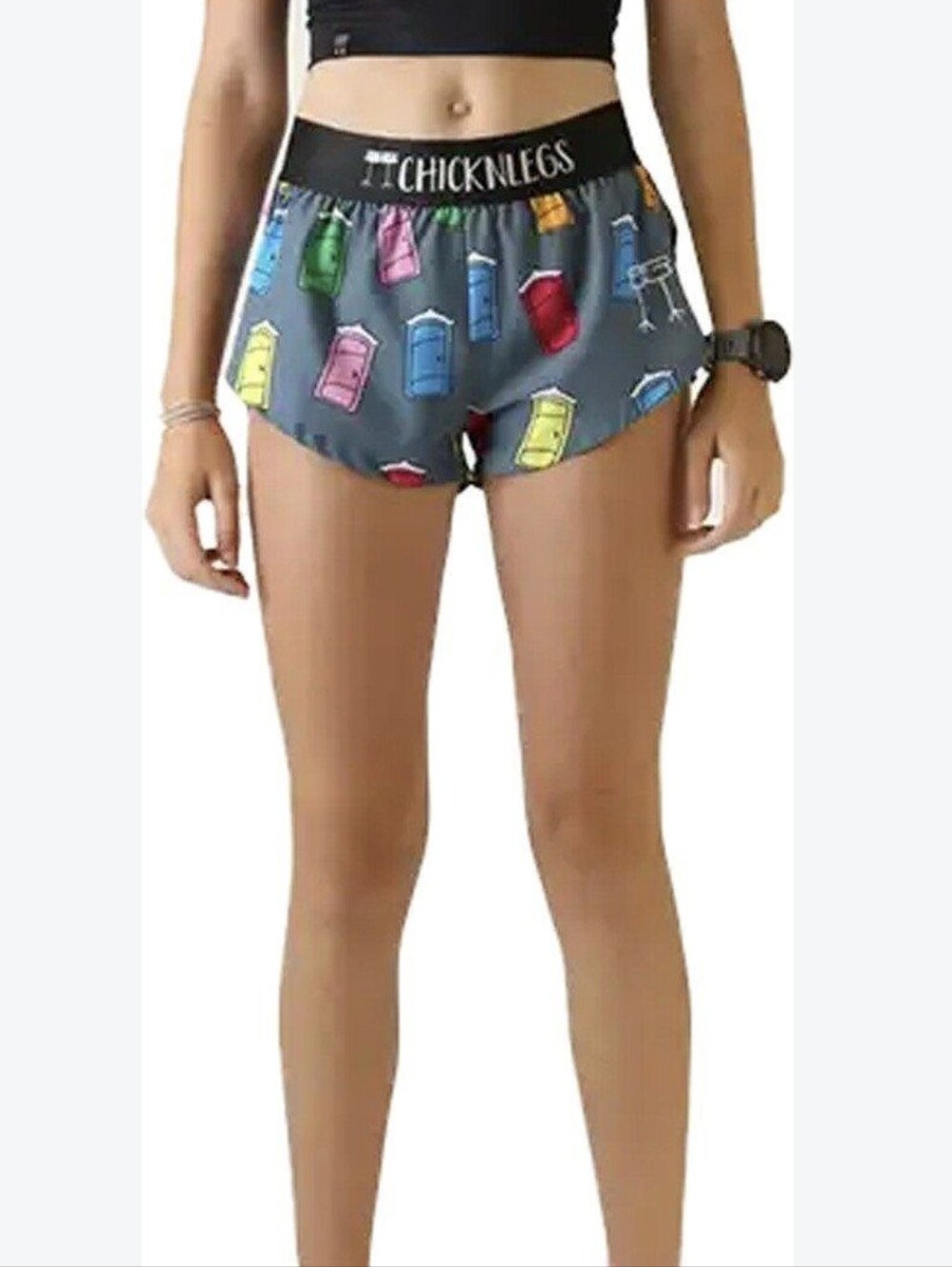Chicknlegs Porta Potty Split Shorts